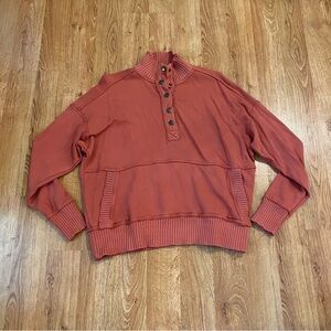 Aerie Coral Snap Pullover